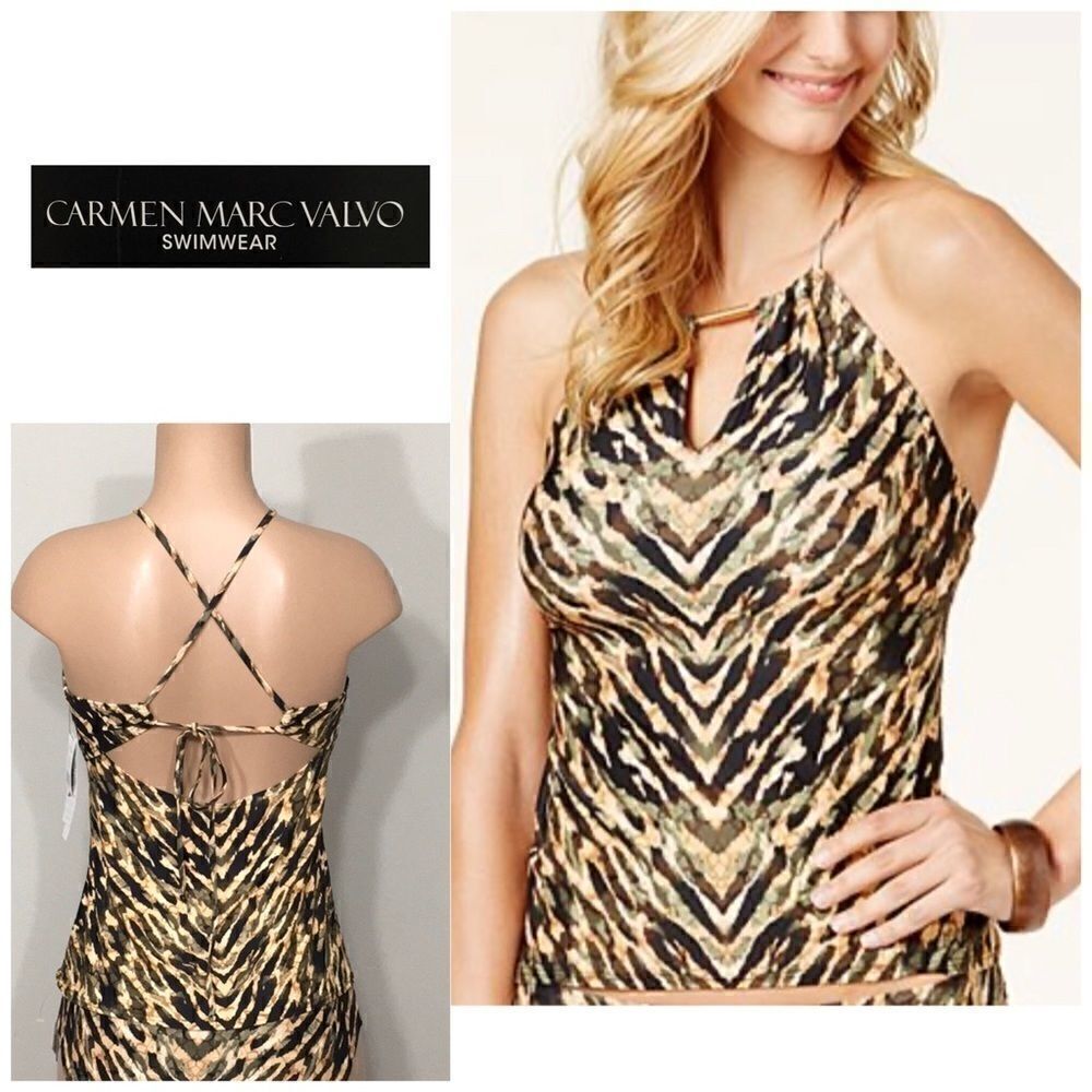 Carmen Marc Volvo tankini top. NWT